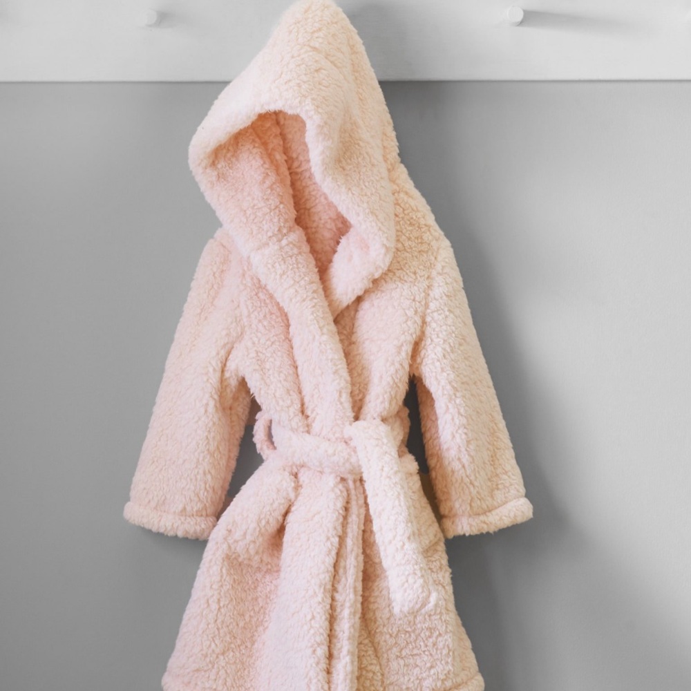 Pottery Barn Kids Blush Sherpa Robe - Picture 3 of 5